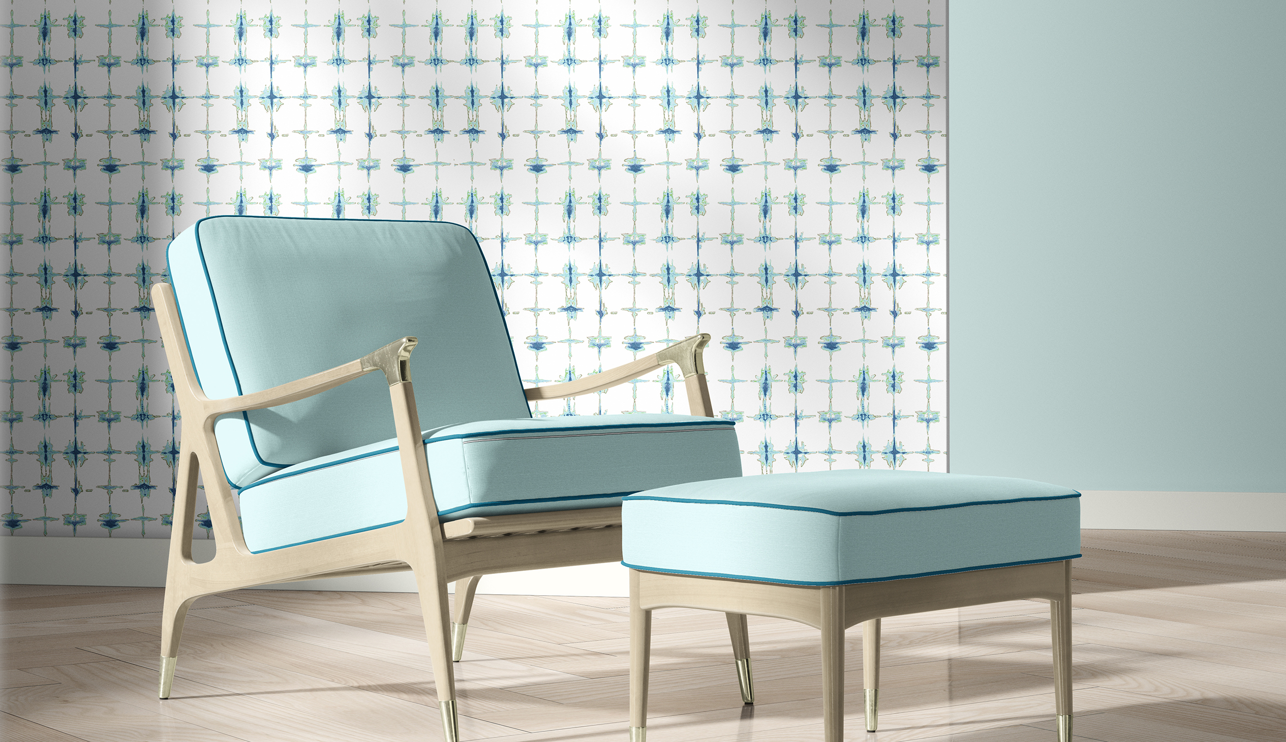 COTTONBERRY Stingray Wallpaper WEBSITE Lounge Chair CROP