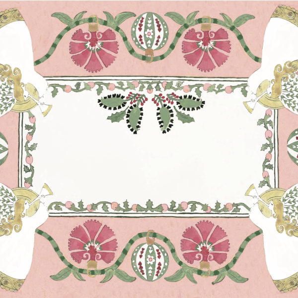 Suzani-Angel disposable placemat